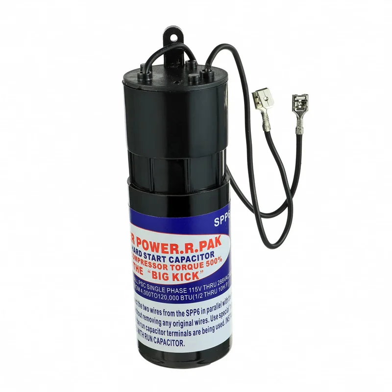 SPP6 Hard Start Capacitor Kit Compatible with HVAC Compressor - Replaces AP4502872 35702 DST-6 ERPP6 HS