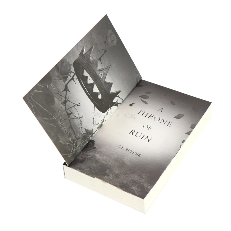 Custom Book Printing Services Paperback Romance Novel Books Professional A5 Softcover Book