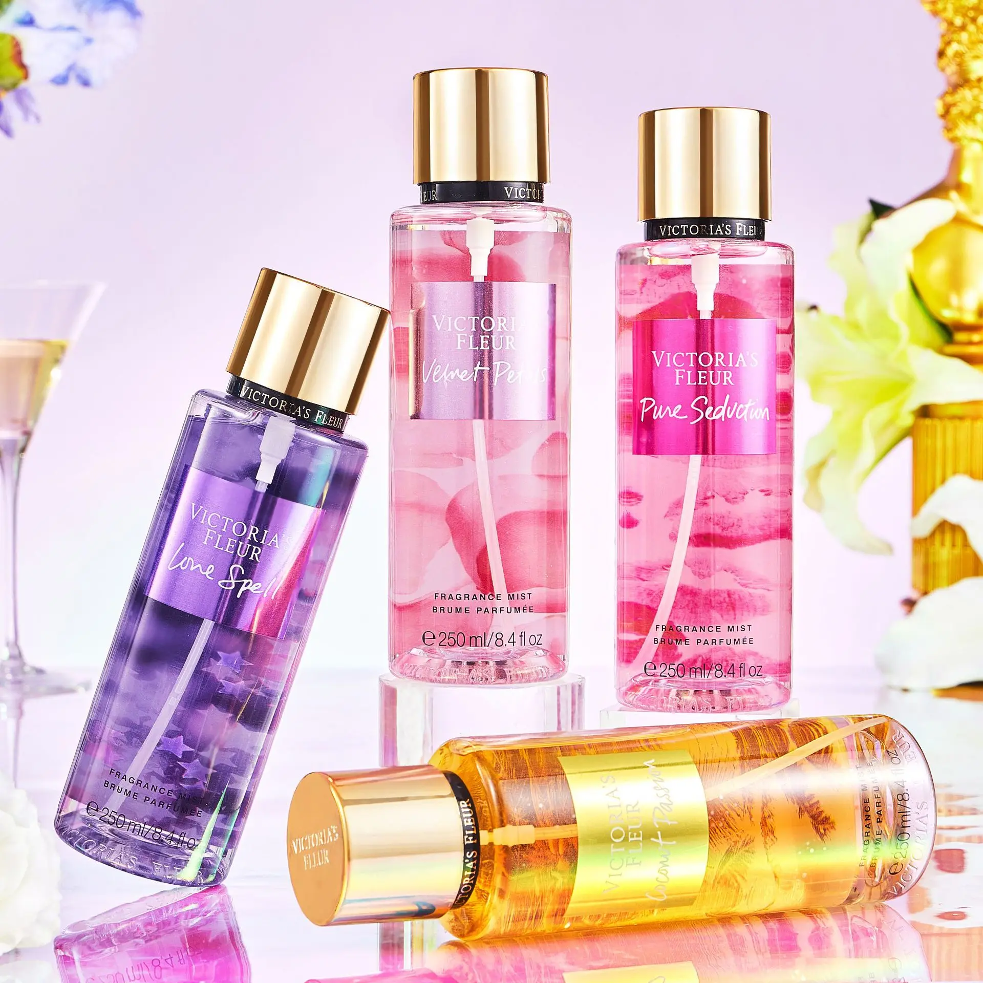 Wholesale Long Lasting Fragrance Perfume Spray Splash Body Mist For Ladies
