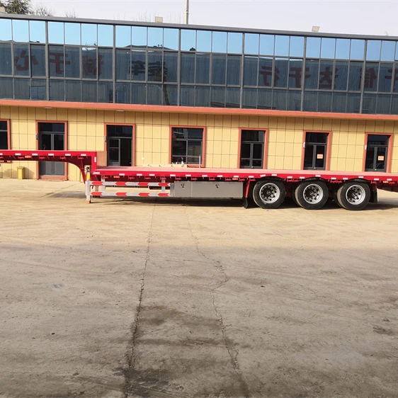 3 Axle30 тонн плоская кровать 50 футов тандем тележки 20ft 40ft 60ft бортовой полуприцеп для