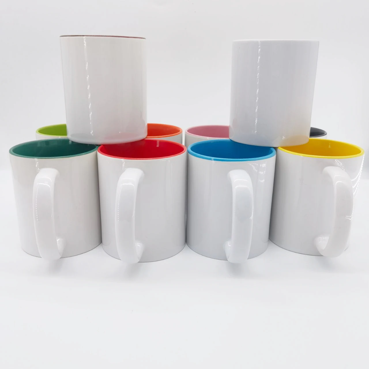 Wholesale Factory Price Customized 11oz White Decal Fine Bone China Coffee Mugs Porcelain Cup for sublimation