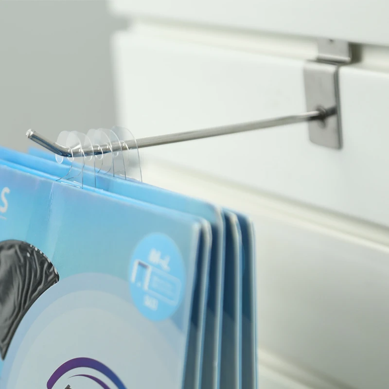 2023 Good Price Adhesive Tab PVC Transparent Hang Tabs Plastic Sticker Hooks For C-store Supermarket Retail Display