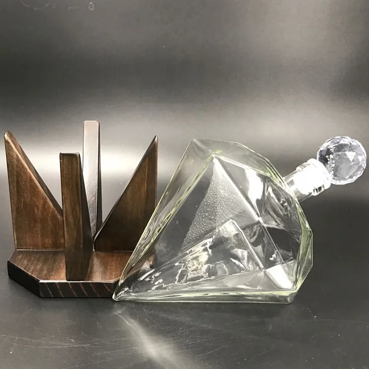 1000ml Hand Made Diamond Liquor Decanter Great Gift  Alcohol Whiskey Vodka Rum Wine Tequila Whiskey Decanter For Sale