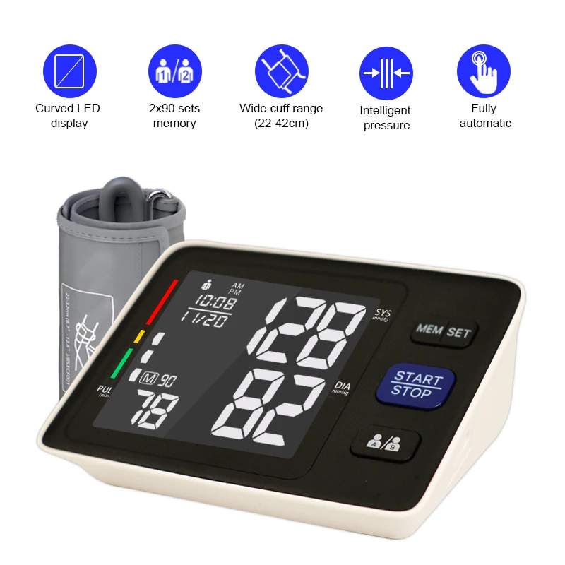 Health Care Products Bp Operator Blood Pressure Monitor Digital BP Machine Medical Arm OEM Blood Pressure Monitor 4G