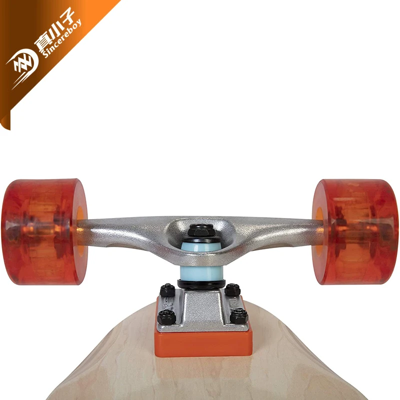 Fish Long board Professional surface Custom complete Canadian Maple Longboard Skateboard