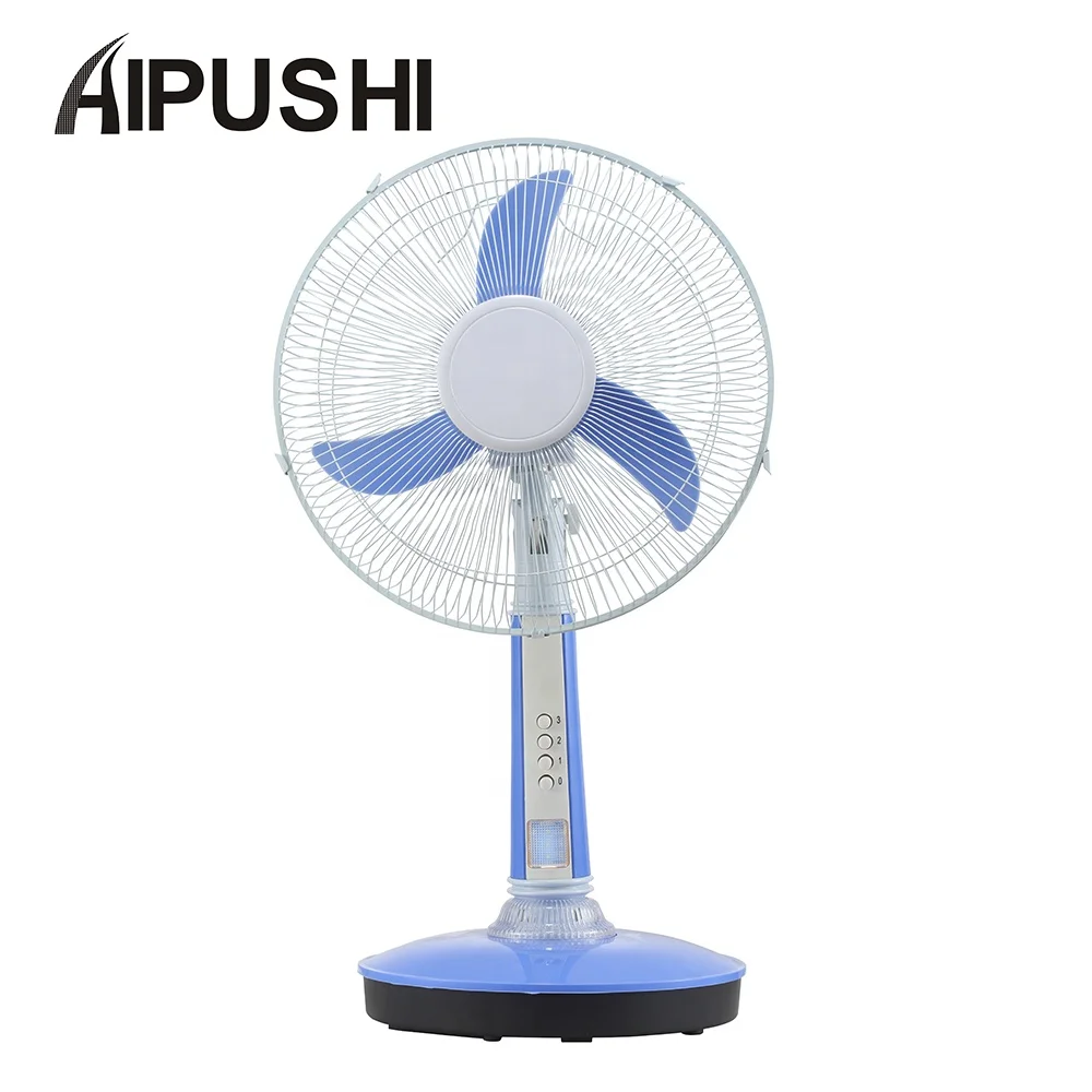 2022 Chnia Factory Solar Electric Fan 12v Ac Dc Table Fan with Led Light USB Port Hot Sale in Turkey,