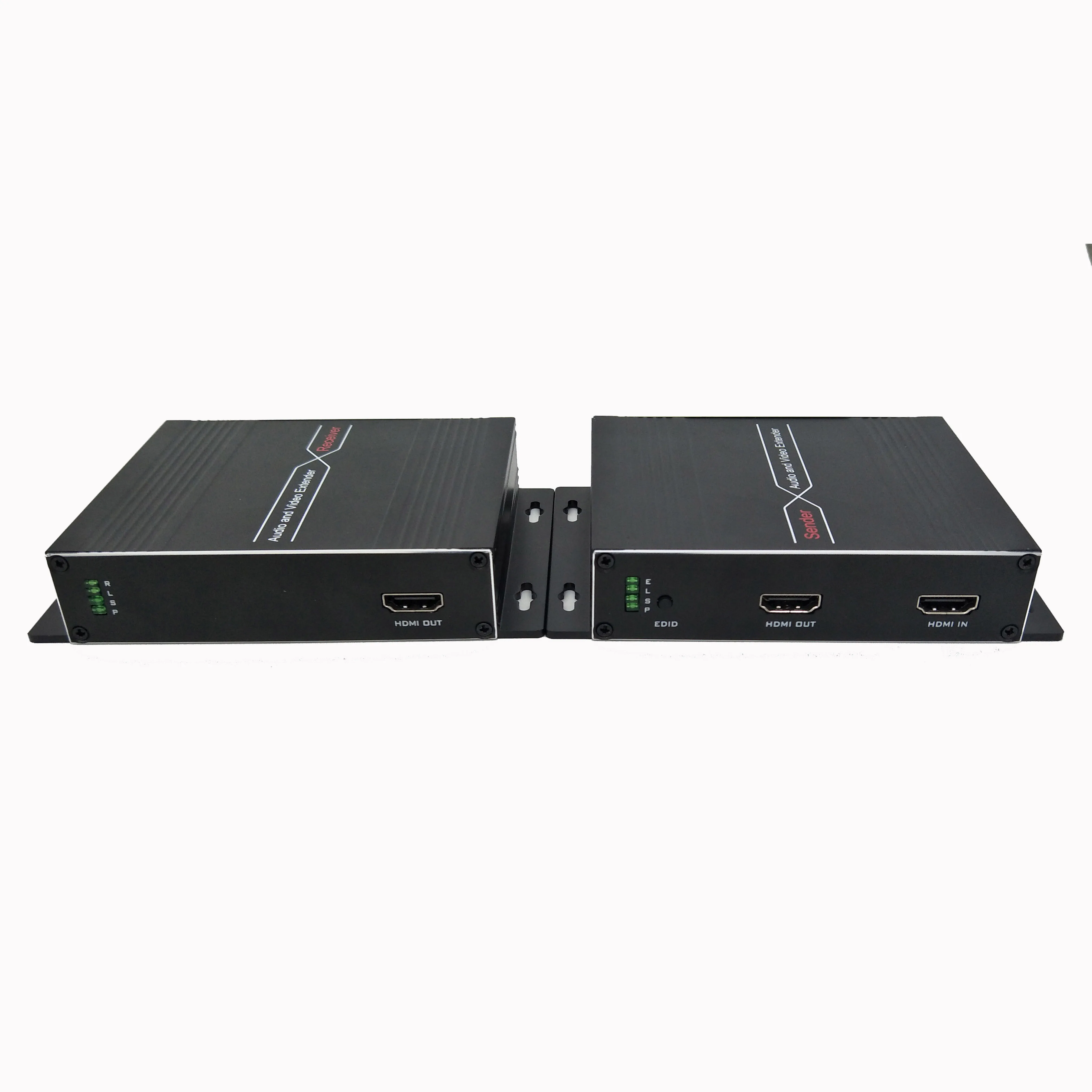 4K KVM волоконно-оптический приемопередатчик с клавиатурой и мышью для управления одномодовым волоконным кабелем до 2 км