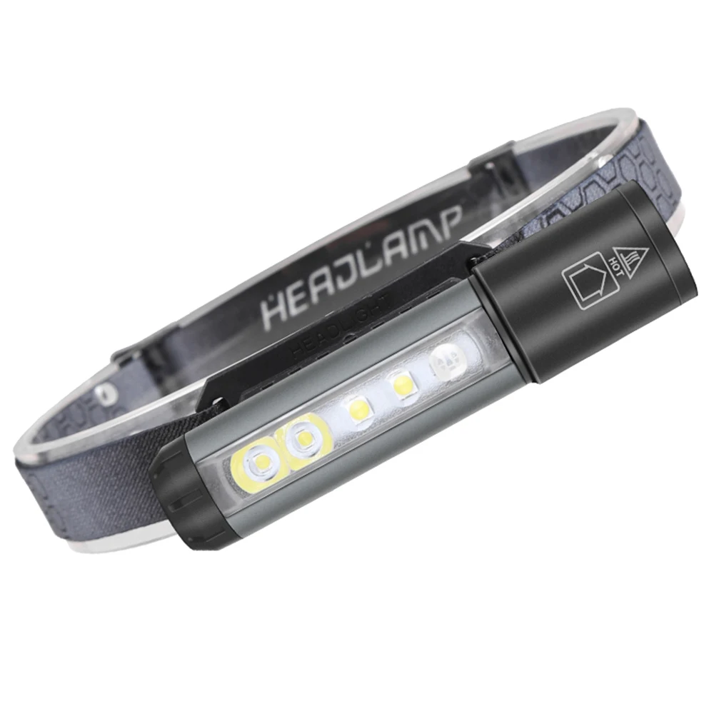 Asafee 30W Removable Zoom Headlamp 9 Modes Outdoor Headlight Rechargeable Head Torch Mini Head Lamp