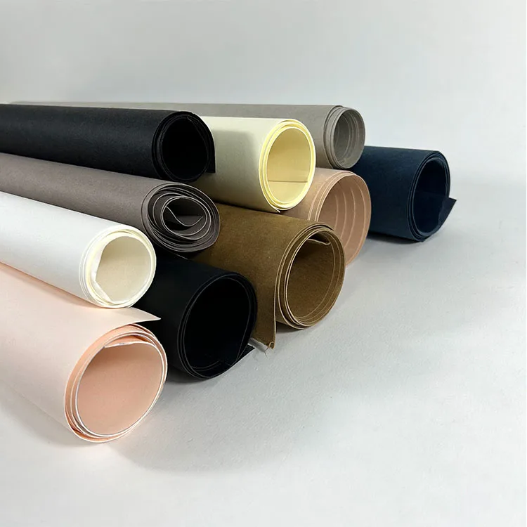 Custom Washable Kraft Paper Fabric 0.25 0.35 0.55mm Textured Waterproof Embossed Washable Jacron Craft Tex Paper Roll