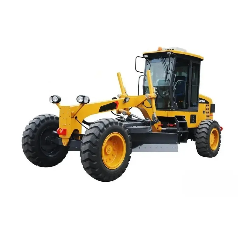 Road Machinery Mini Road Grader Brand New Gr100 100HP Small Motor Grader with Blade and Ripper Low Price for Sale