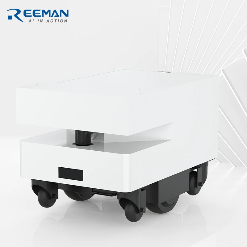Reeman High Quality Mini Square Smart Robot Chassis Support Wholesale Robot Car Chassis Remotely Control Wheel Robot Chassis