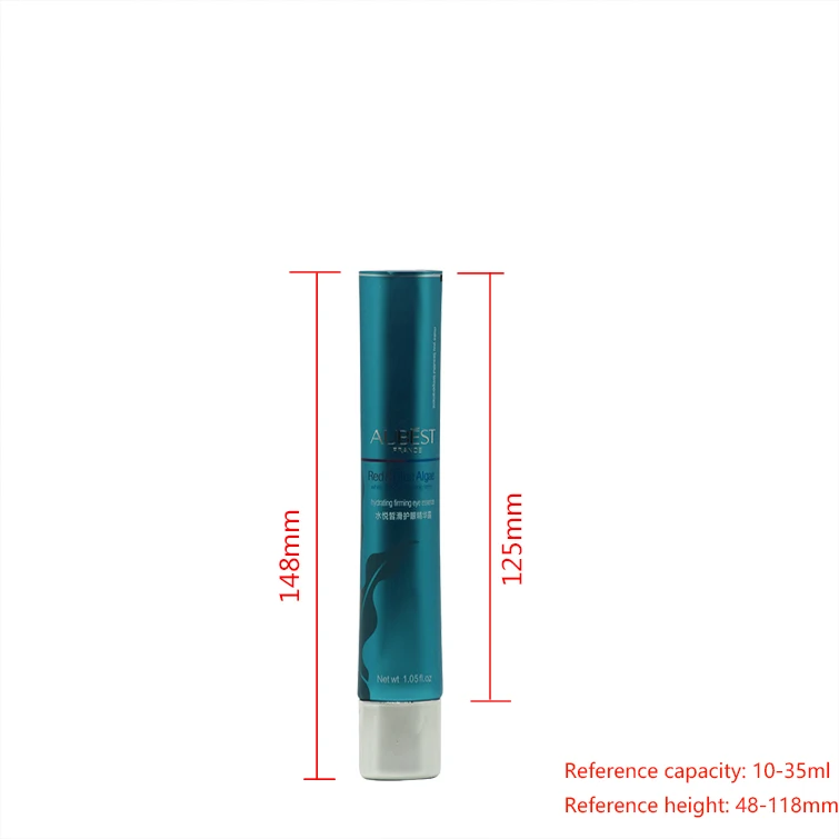 22mm Unique Flat Cap Soft Tube for Eye Creams Serums and Gels Front and Back Filling