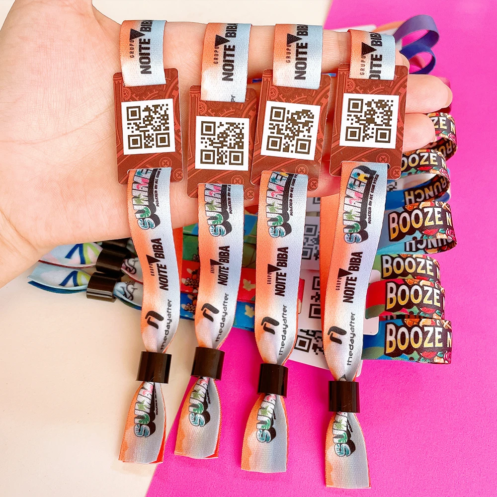 New products 2024 Cheap factory price RFID fabric wristband NFC textile bracelet