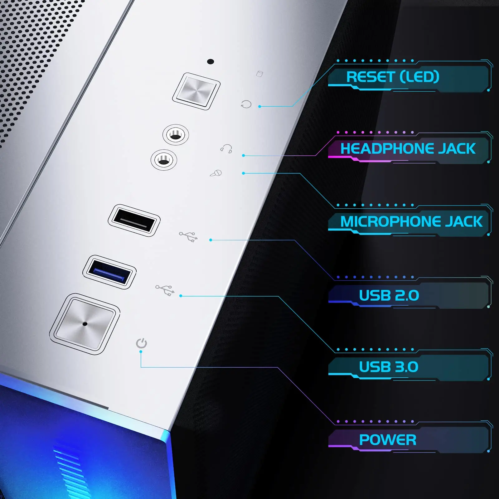 New Design Mini ITX Tower USB 3.0 Micro ATX Case Gaming PC Computer Case