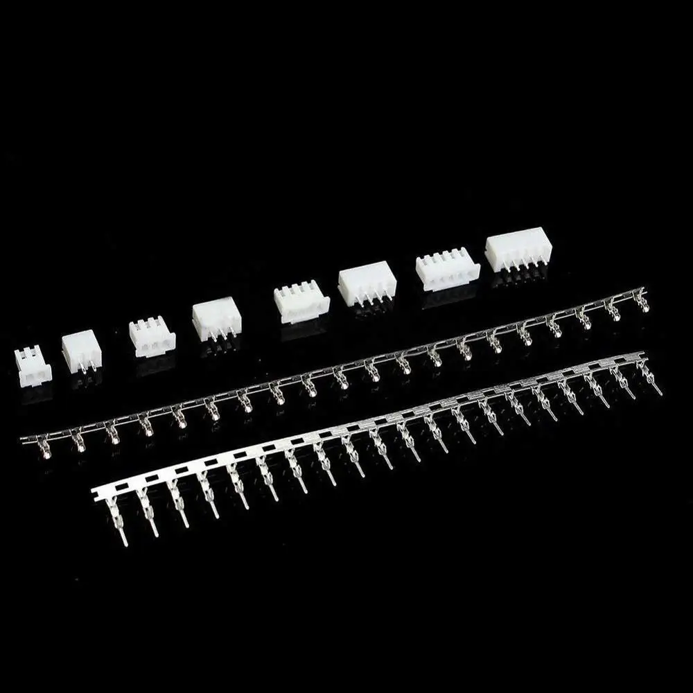 Eiechip 560pcs 2.54mm Pitch Connector Pin Housing Terminal Kit JST-XHP 2/3/4 Pin Header Connector Dupont Wire Terminal Male Fema