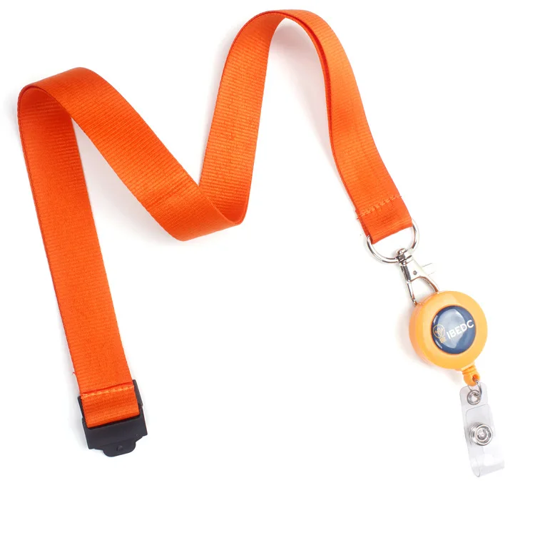Wholesale Custom Printed Personalized RPET Lanyards with ID Card Holder Retractable Yoyo Badge Reel