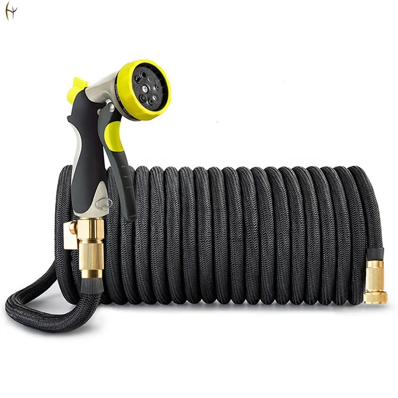 Wholesale 100 Ft Expandable Pipe Magic Spray Gun 12 Mm Retractable Garden Farmer Water Hos