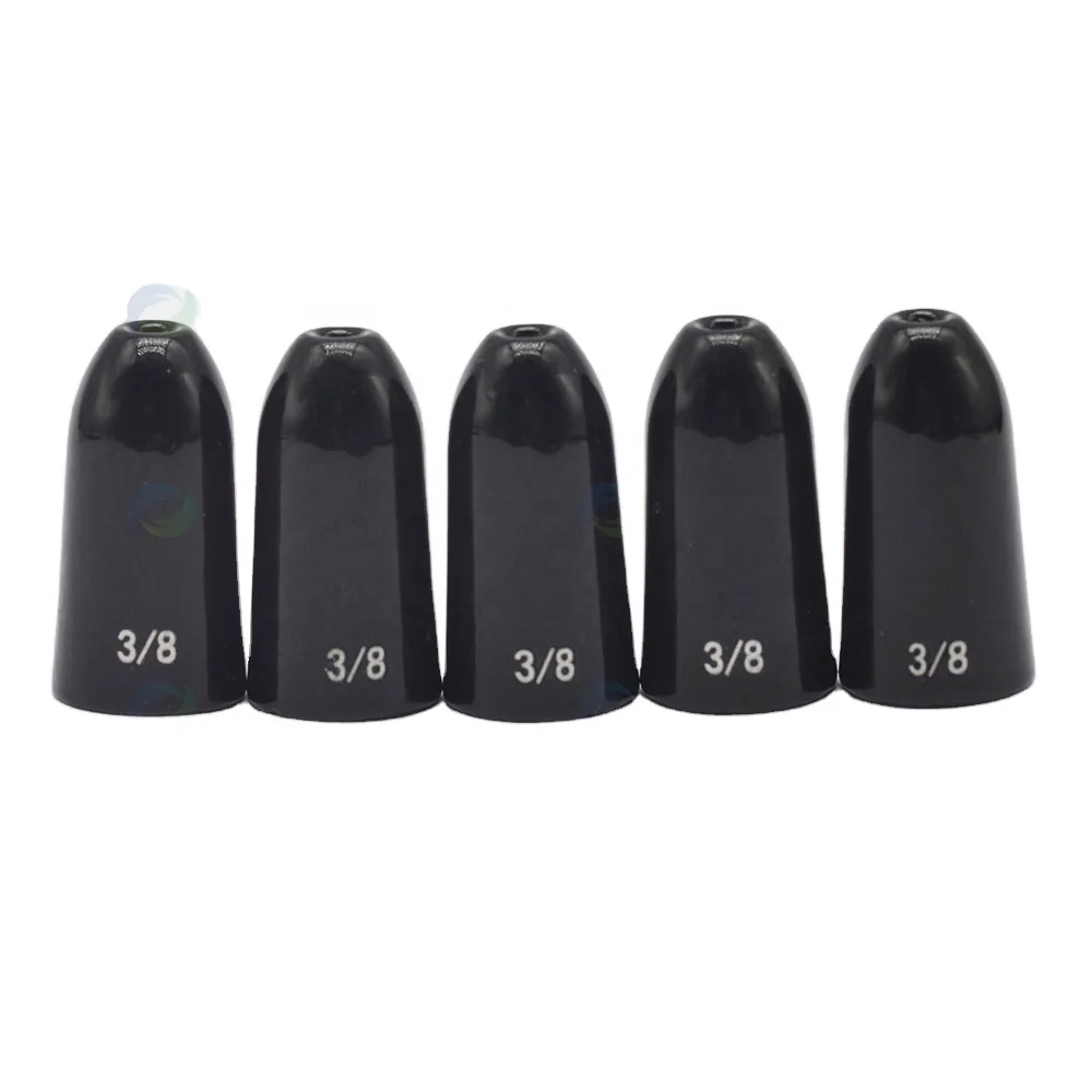 Tungsten Worm Flipping Bullet Sinkers for Bass Fishing