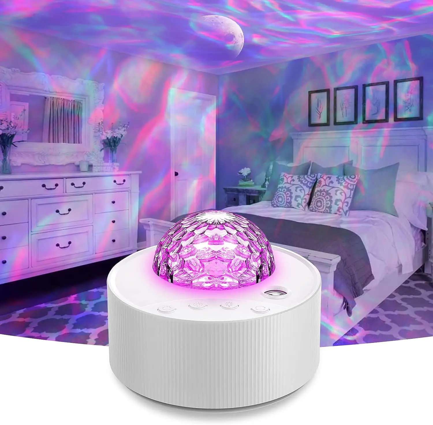 EGOGO Moon Ocean Water RippleLights Projection Lamp Nebula Cloud Lights Night Sky Lights Ceiling Cool Game Rooms