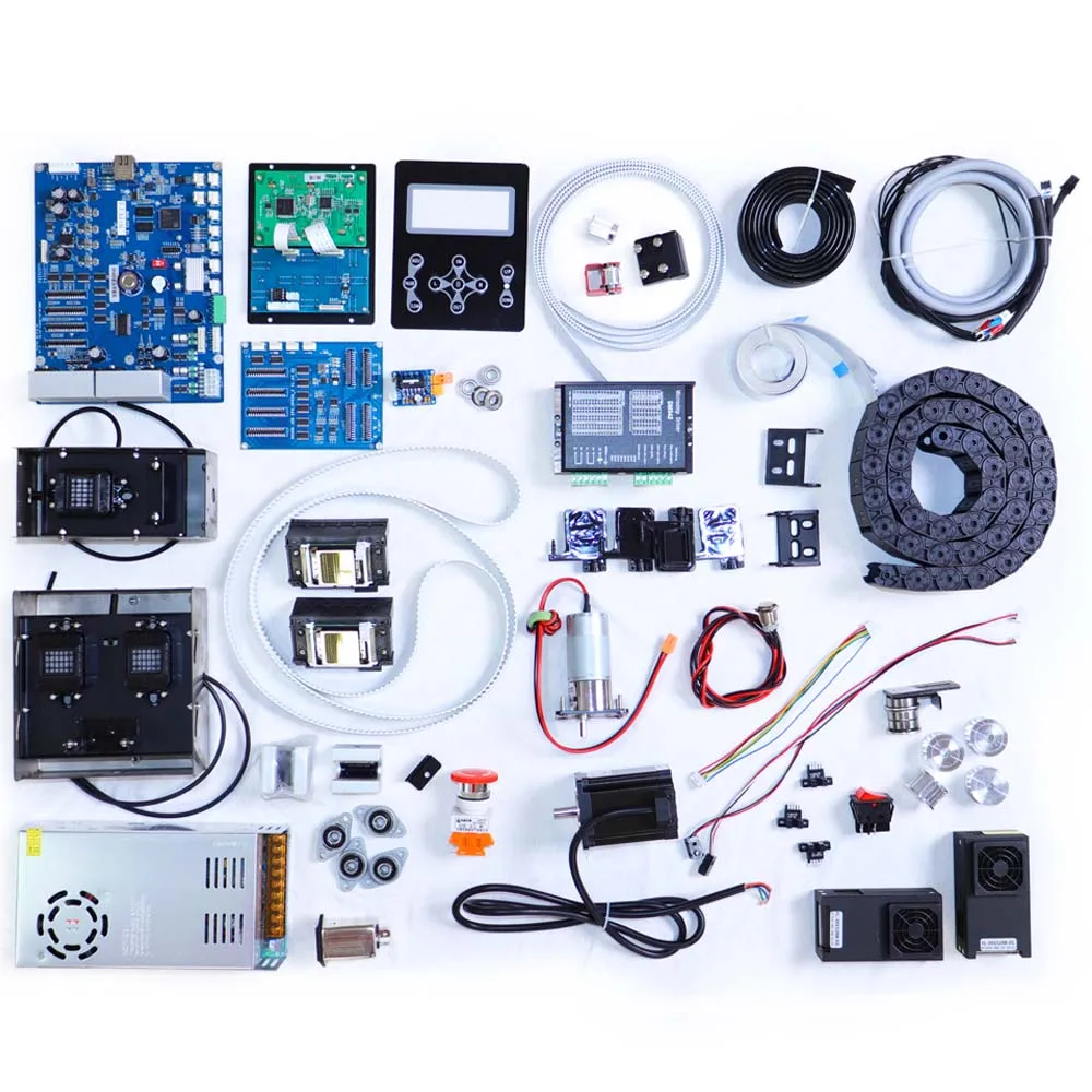 Wholesale Printer Accessories Set include UV Lamp Inks Pad Dampers Motor Hoson Mainboard Original Epson Printhead etc