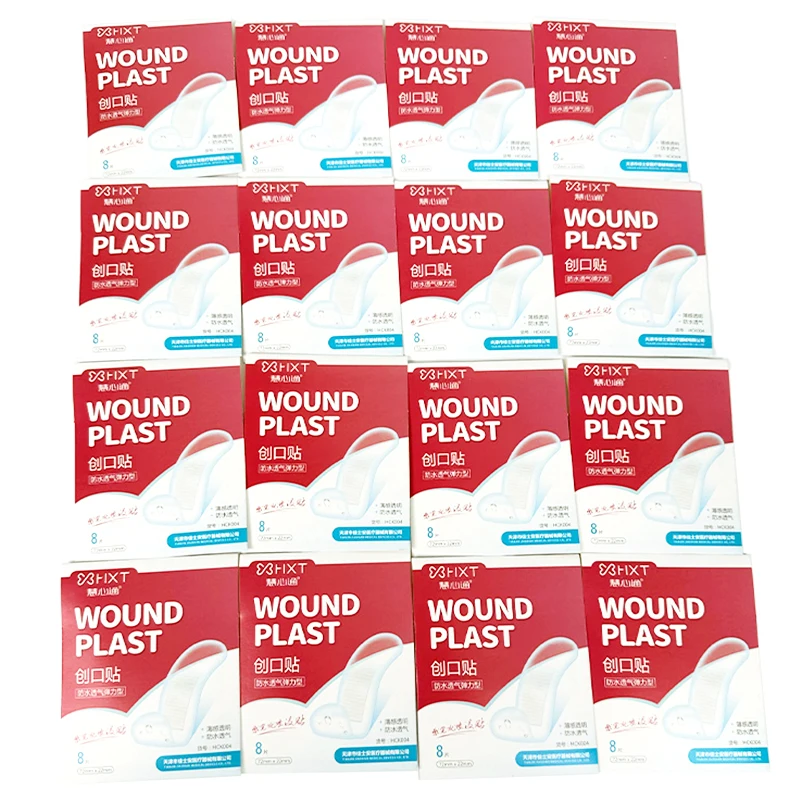 Gel Band Aid Band Box Plastic PU CE EO Kids Accessories Manufacturer Low Price Custom Printed Elastic Band 3 Years HXT