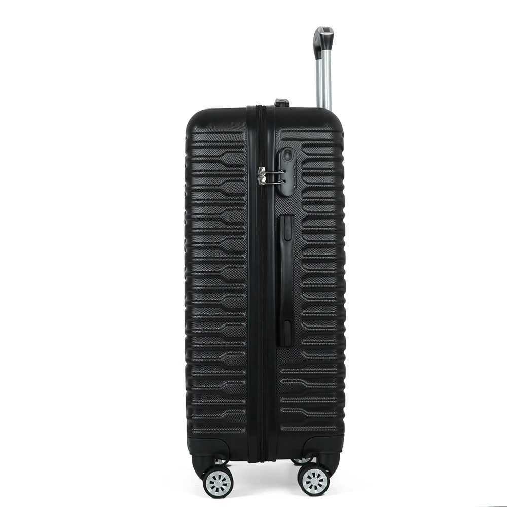 Luggage ABS Trolley Suitcase Set 3pcs color Customize Hard Case Travelling black Luggage Sets