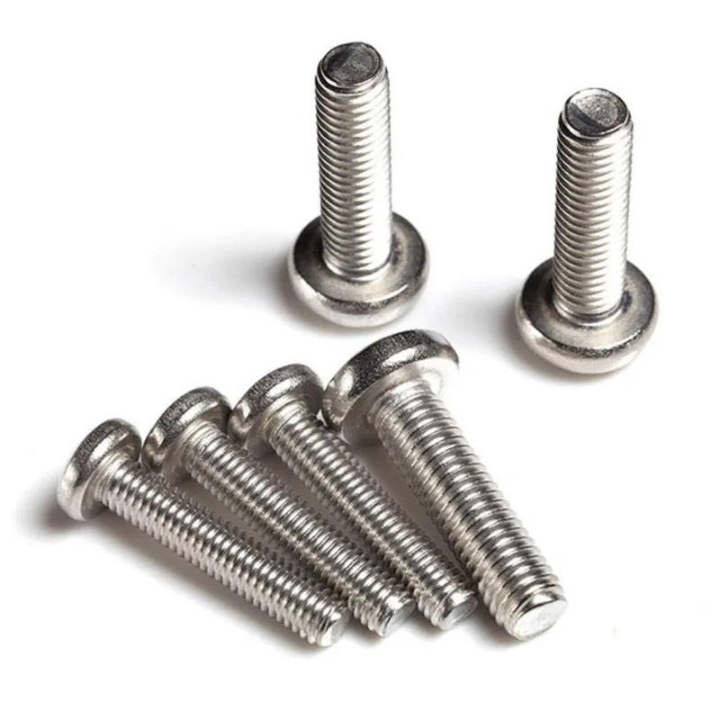 Hot Sale High Quality M8 M7 Threads Box Packing Rust-Resistant M3-M4 Flat Head Screws 10mm Pan Head Machine Screws