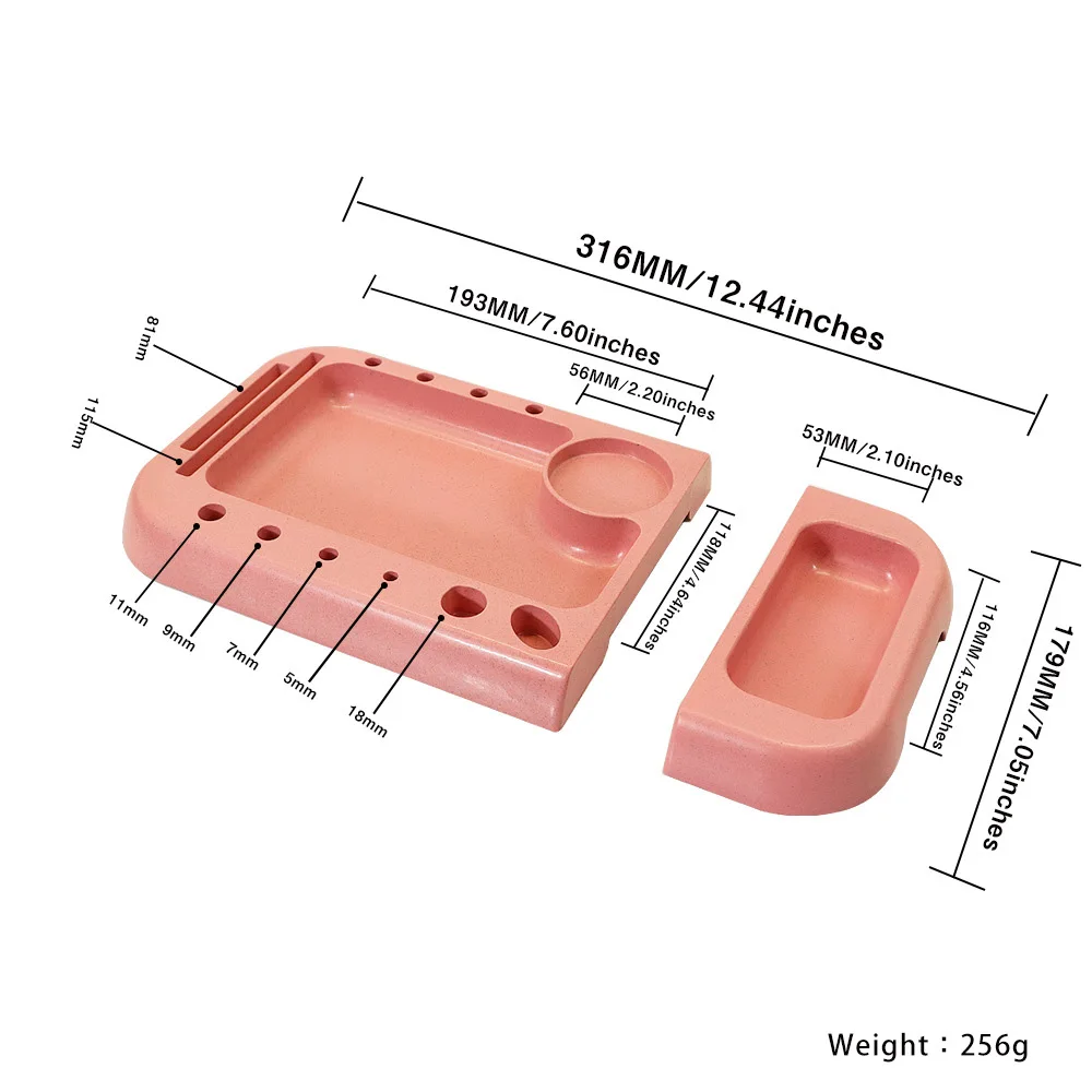 Multifunction Cigarette Rolling Tray Gift Set Wholesale Custom 3d Sublimation Tin Tobacco Blank Rolling Tray