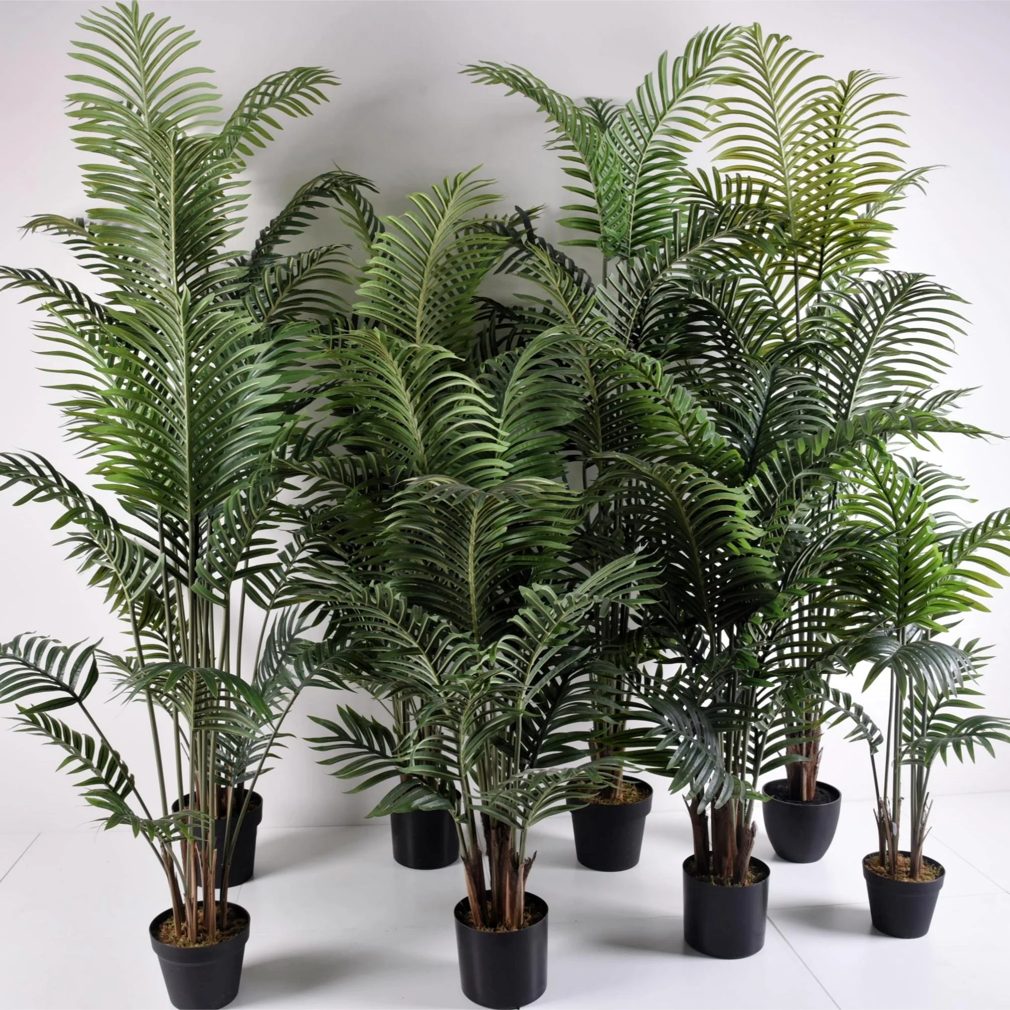 Hot sale indoor artificial green plants tree home palm tree stage decor garden supplies trees