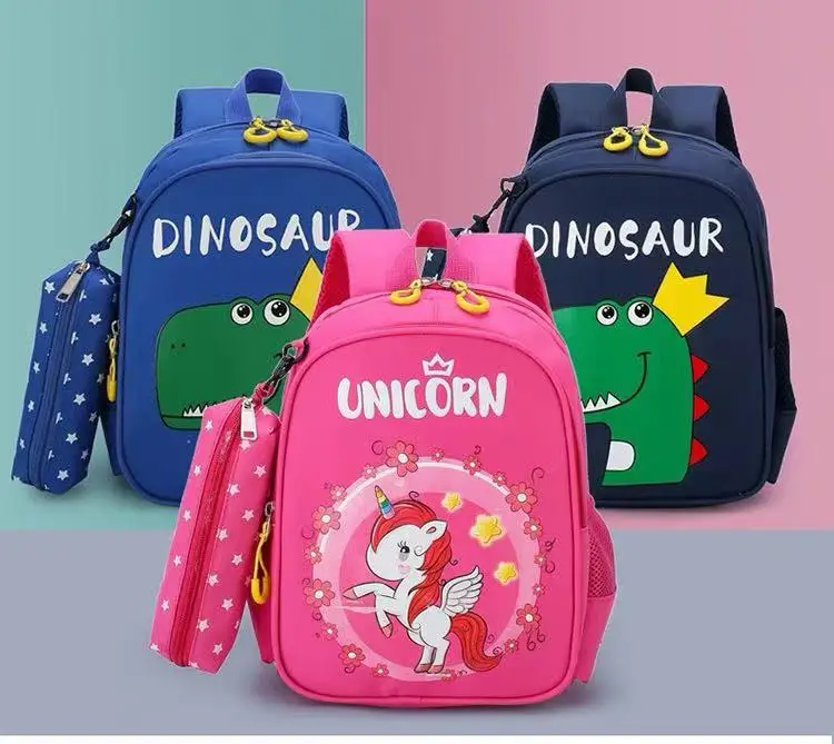 2024 Mochilas Escolares Kids School Backpack Children Kindergarten Cartoon Unicorn Bags Girls with Pencil Case