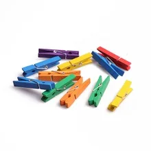 rainbow color birch wood mini pegs colored pegs DIY toys wooden clothe pins