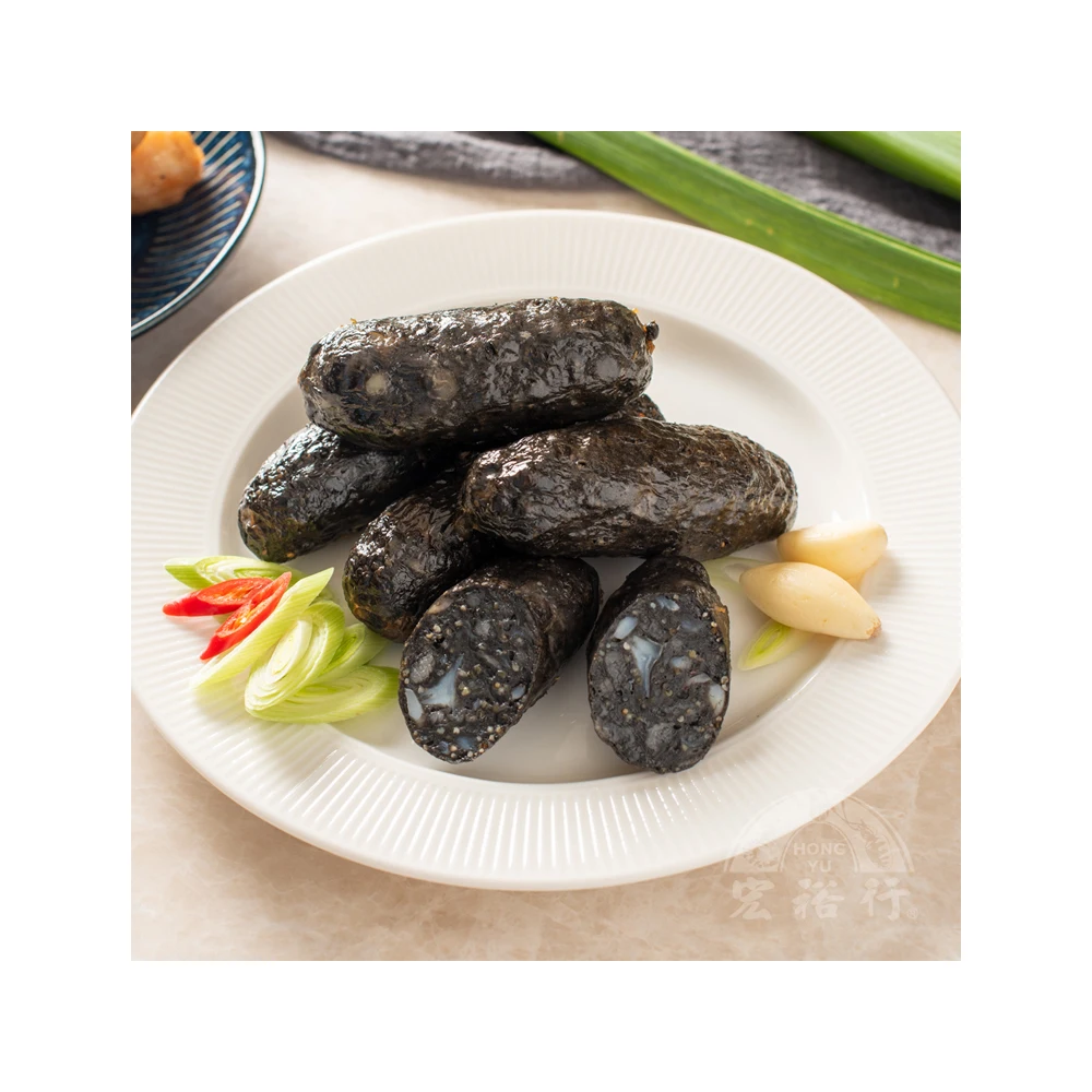 
Original Flavor Flying Fish Roe Sausage 300g Black Cuttlefish Sausage For Wholesale 