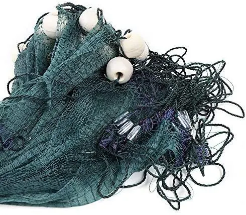 1pc Hot Sale 3 Layers Monofilament Gill Fishing Net with Float Fish Trap Nylon Fishing Net