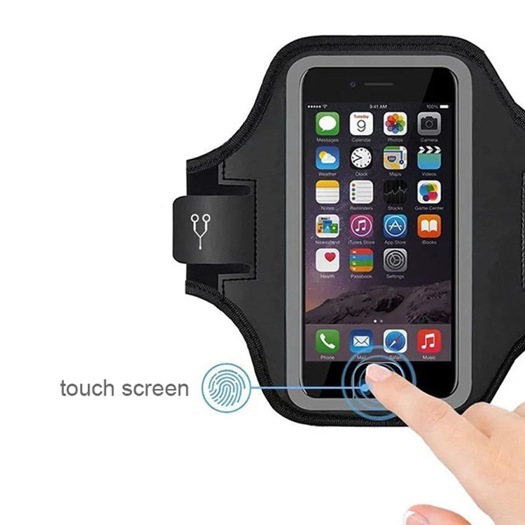 Best Selling Custom Logo Printed Cell Phone Holder Running Armband Sport Armband 6.8 Inch Mobile Arm Band for Large Mobile Phone