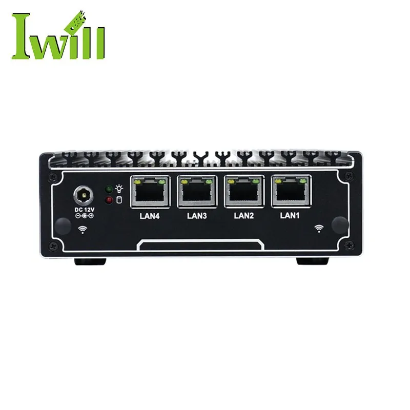 Iwill IBOX-N12 pfsense Nano мини ПК 4 lan J1900 quad core маршрутизатор