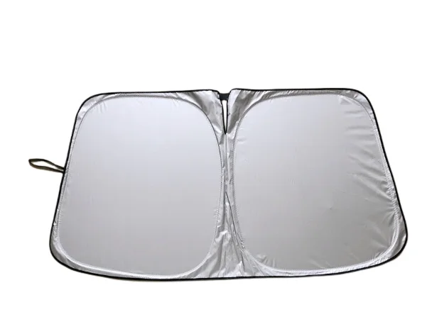 Hot Sale Custom 240T Anti-UV Car Window Sunshades Foldable Reflector Custom Print Logo Silver Windscreen Window Car Sunshade