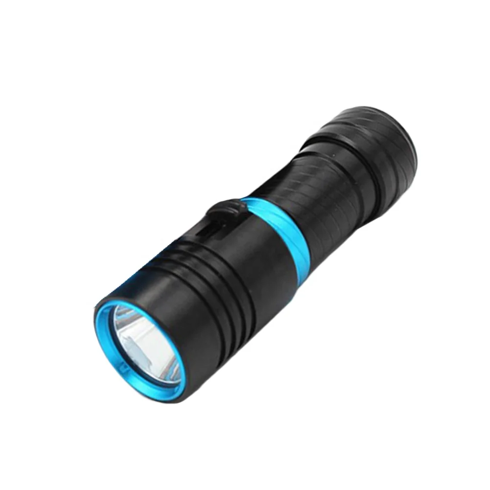 Hxj Professional Diving Flashlight DX1  T6 1500LM Rechargeable 26650 Distant Spotlight Scuba Flashlight with Strap
