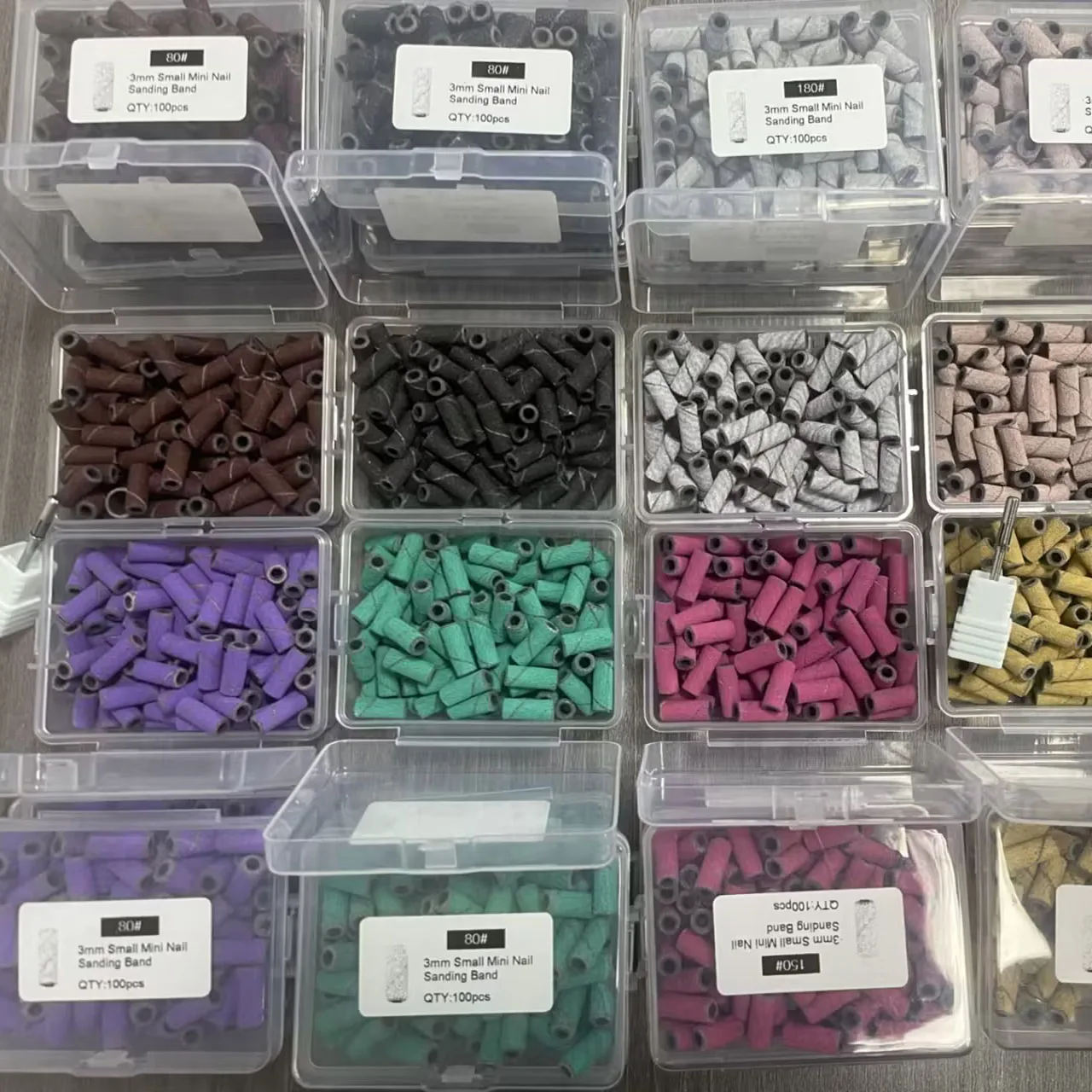 High Quality Sanding Bands Professional Manicures and Pedicure 3mm Extra Long Small Sanding Bands 150 Grinding Polisher