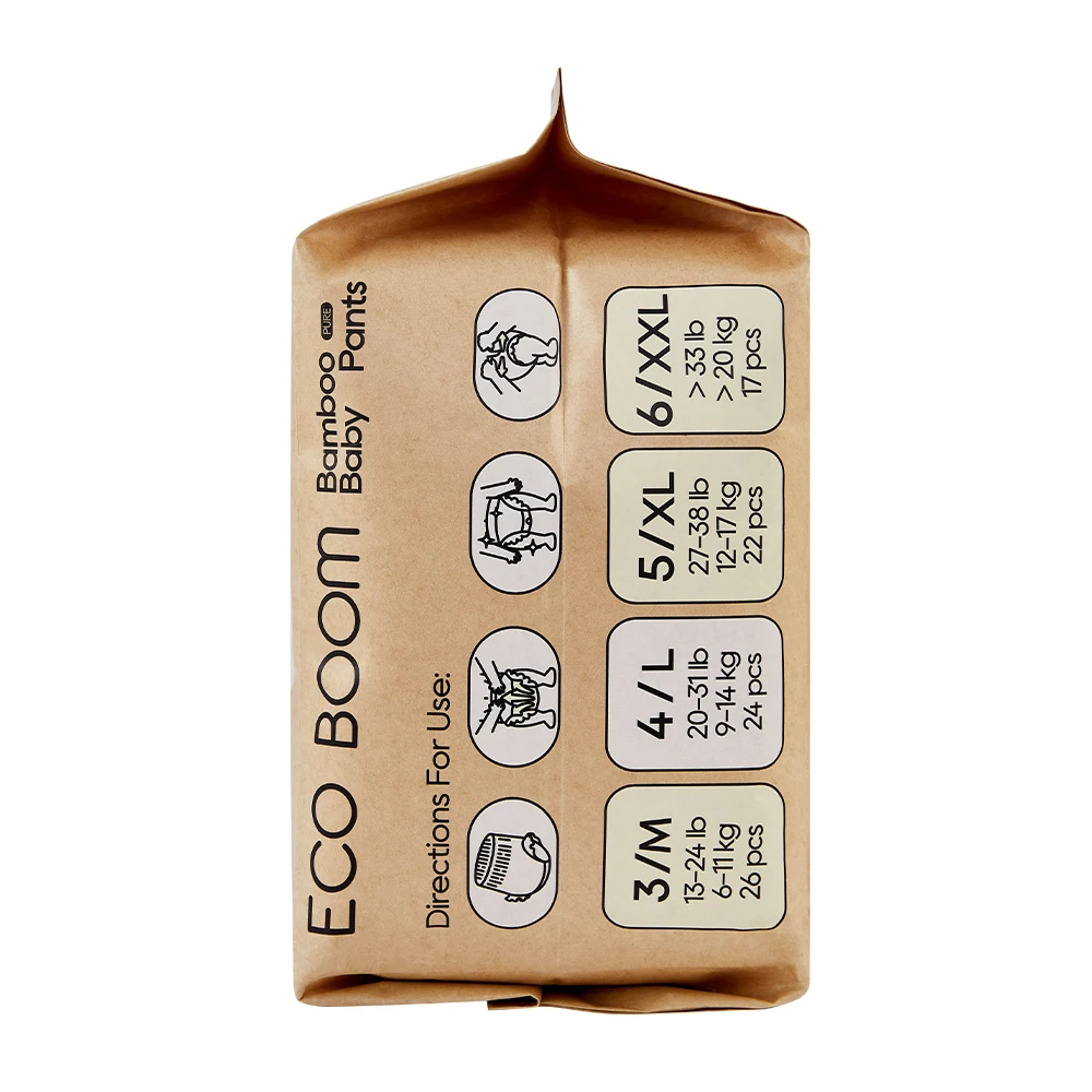 ECO BOOM degradable organic friendly eco partner dealer baby nappy