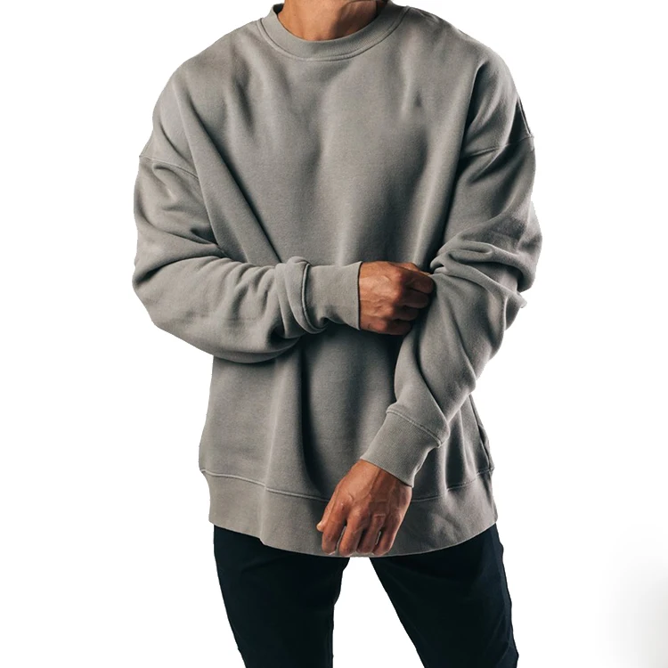 OEM Wholesale Manufacturer Cotton Sports Men Plain Sweatshirt Streetwear Crewneck Pullover Mens Sweatshirts