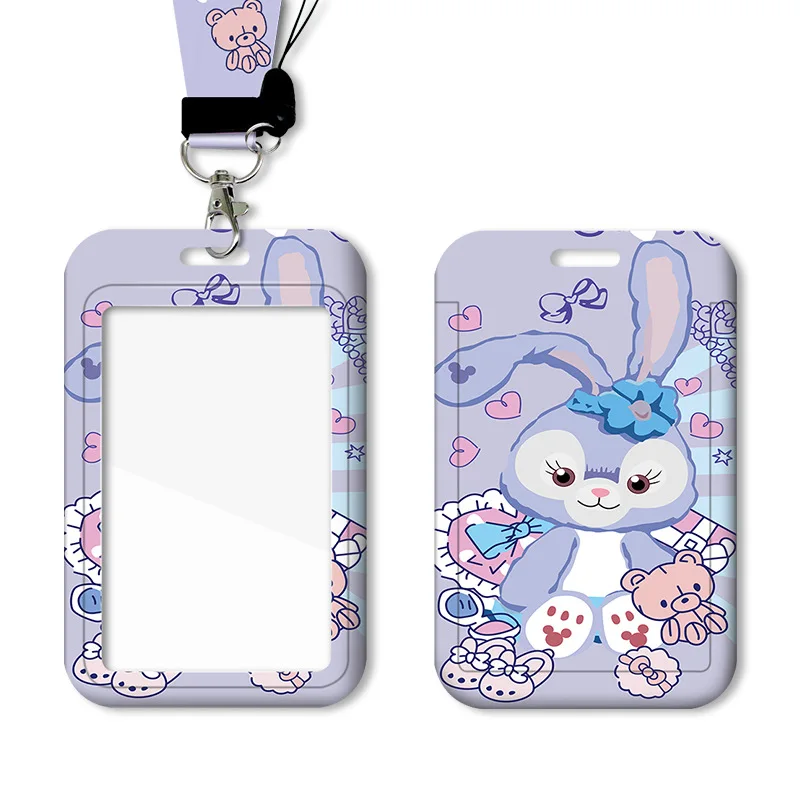 Pika-chu Dorae-mon KT Japanese anime Card Holder Lanyard Anti-Lost Name Badge Bus Work ID Card Case with Lanyard