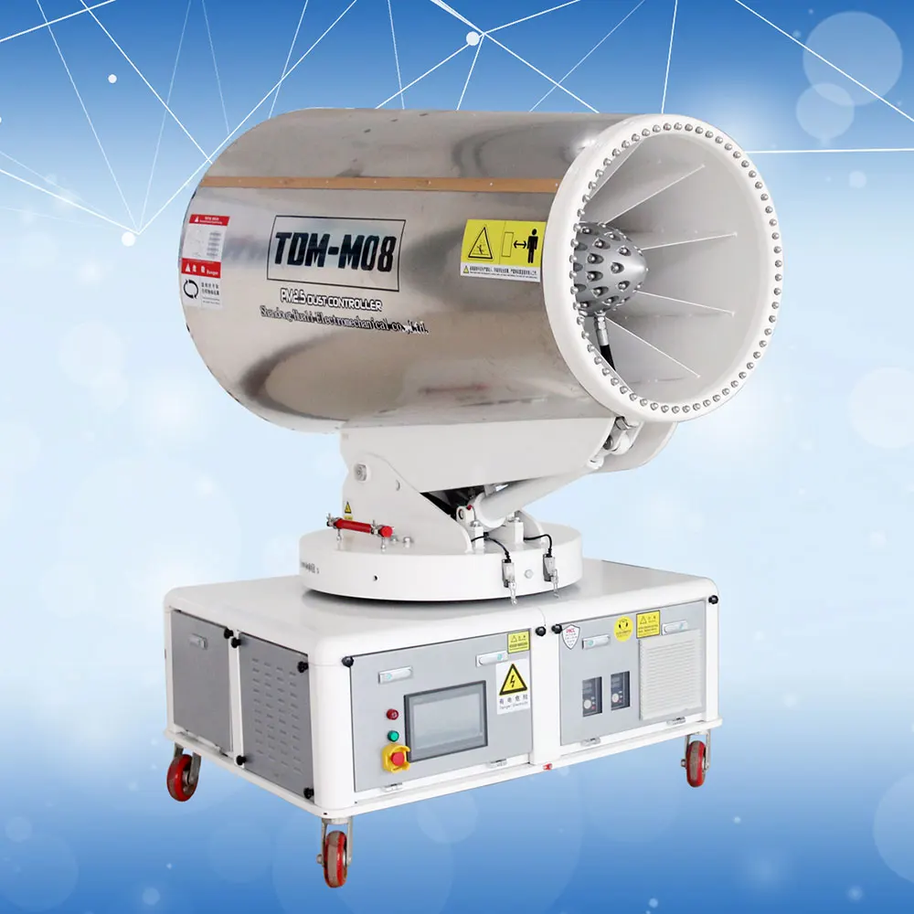 Made In China dust suppression fog cannon machine intelligent electric 80m dust fog cannon for cement plant ,thermal power plant