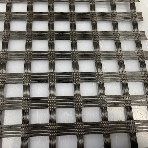 Soil Reinforcement fiberglass geogrids coated with bitumen For asphalt Road Construction