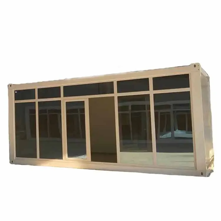 Prefabricated House Flat Pack Container House Glass Wall Flat-Pack Wooden Container House Luxury Prefab Homes