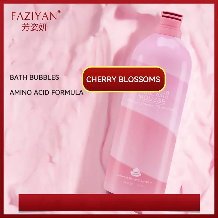 ODM/OEM Hot Selling Moisturizing Skin Whitening Body Shower Gel Amino acid Mousse Shower Gel