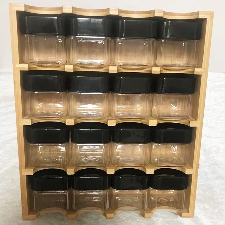 2021 Hot sale Seasoning box Pantry ware wood Salt Box With Lid wooden spice box