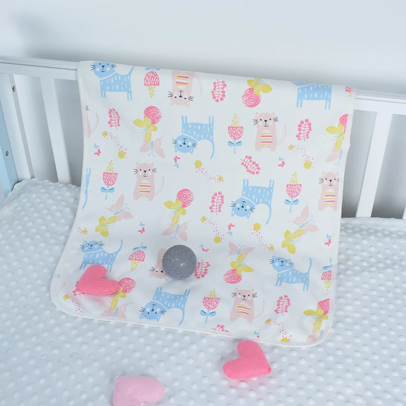 Reusable Baby Changing Mats Cover Baby Diaper Mattress Diaper for Newborn Cotton Waterproof Changing Pads Floor Play Mat