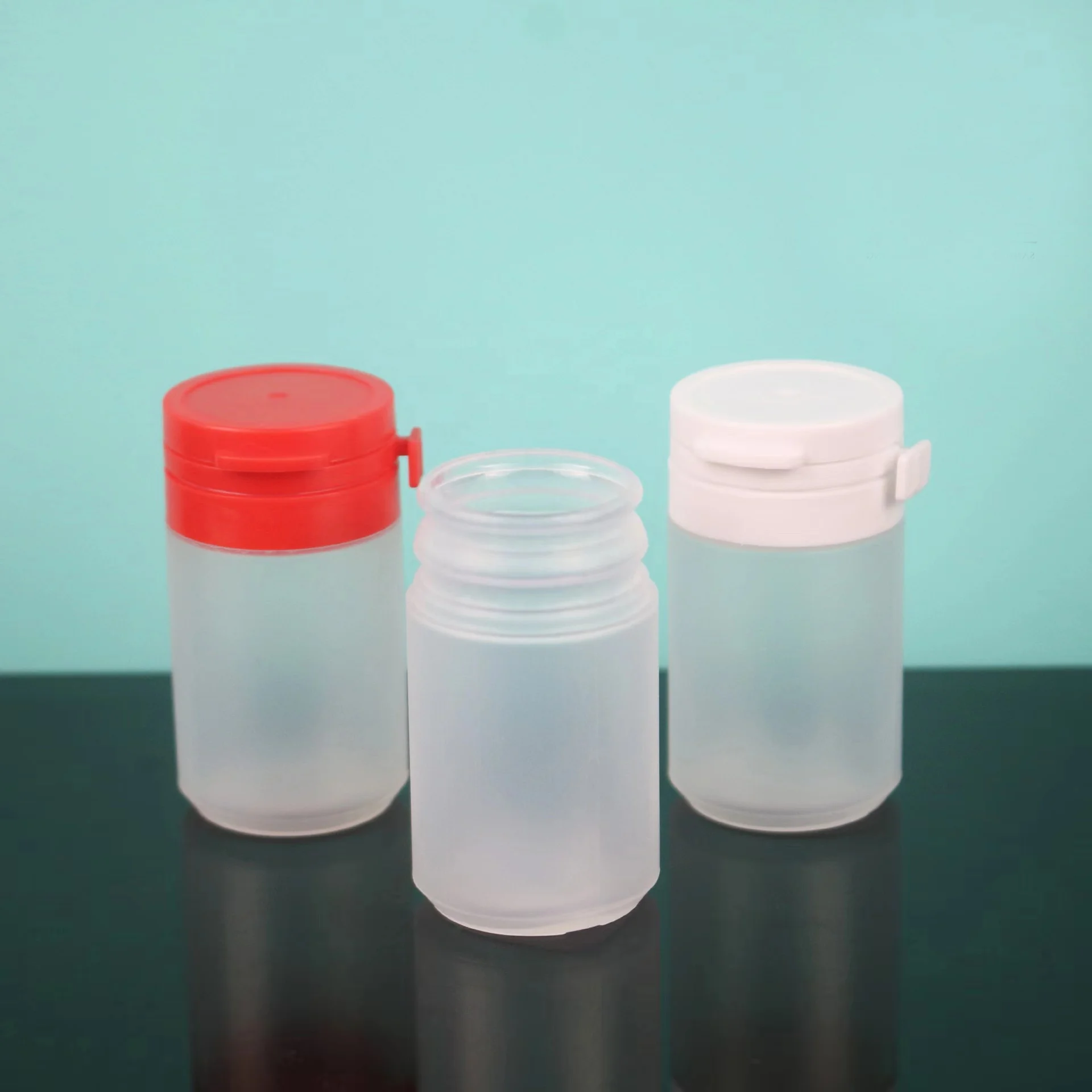 Candy Packaging Plastic Round Container 25ml for Health Product Plastic Bottle Chewing Gum Plastic Bottle Jar