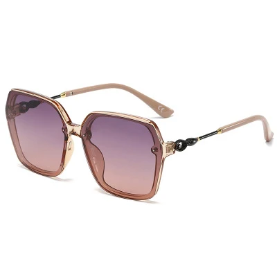 2021 Square Metal Gradient Ball Lady Driving glasses Glasses Polarized Women
