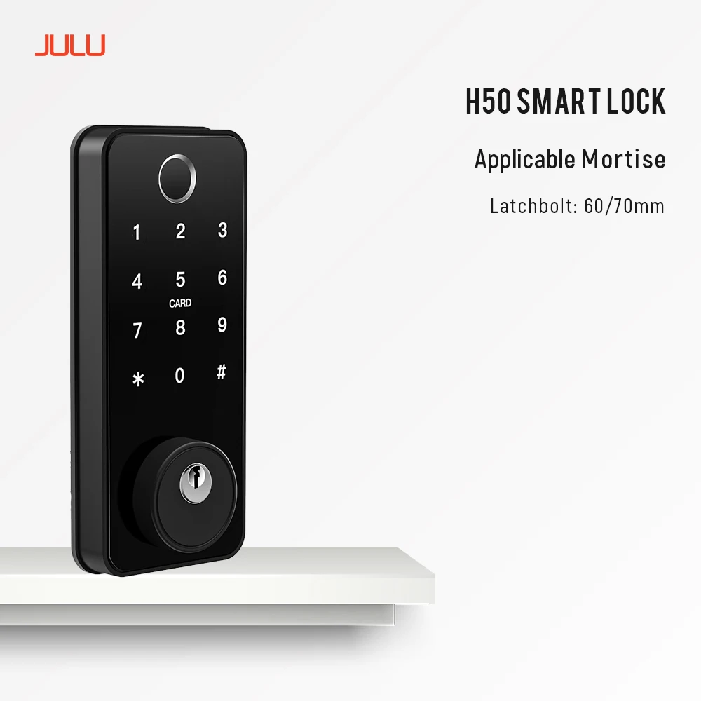 Smart Digital Fingerprint Wireless Access Automatic Combination Door Lock With Master Key